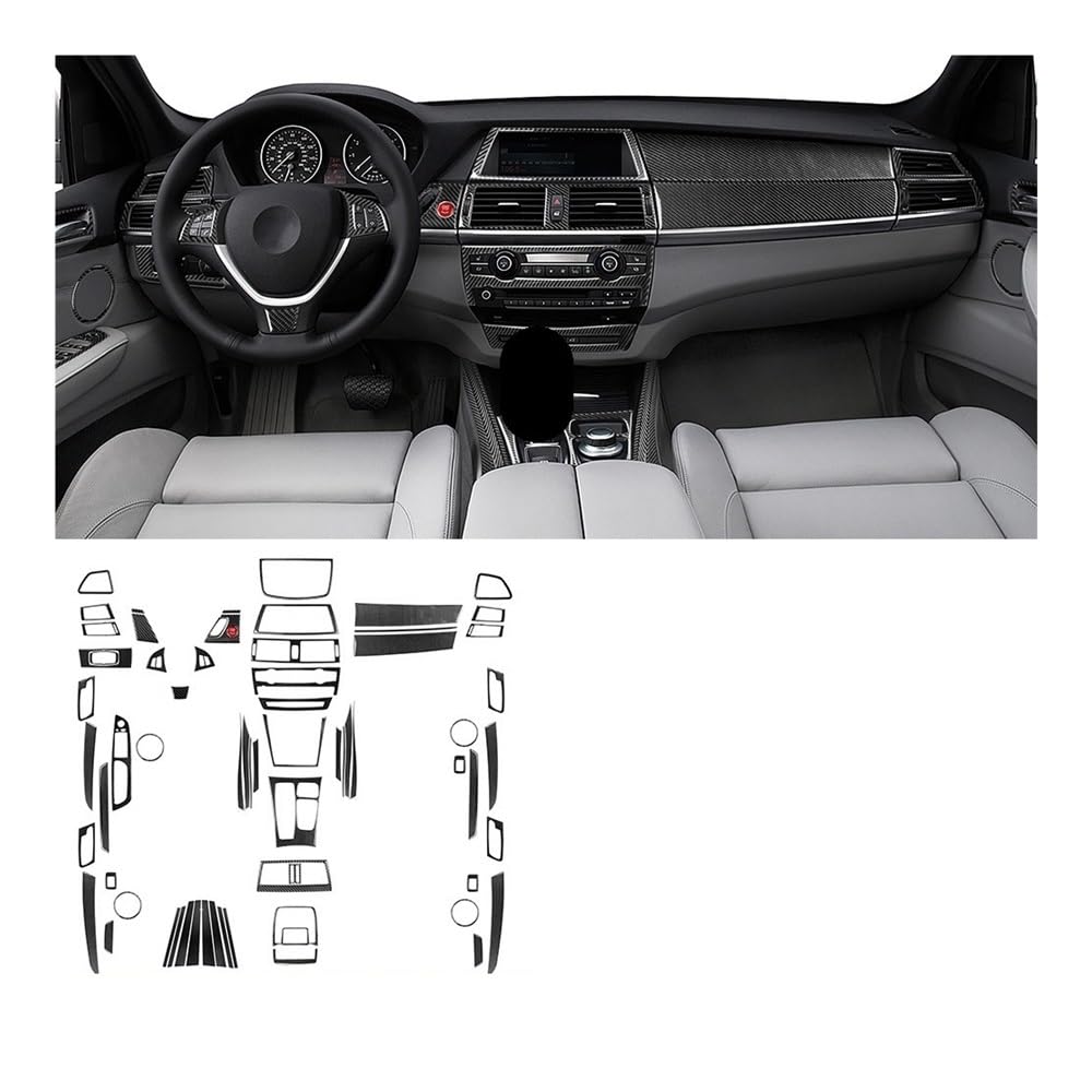 Auto Aufkleber Für X5 Für E70 Für X6 Für E71 2008-2014 Dashbaord Set Kit Trim Panel Tuning Abdeckung Aufkleber Auto Innen Auto Styling Zierleisten von JMORCO