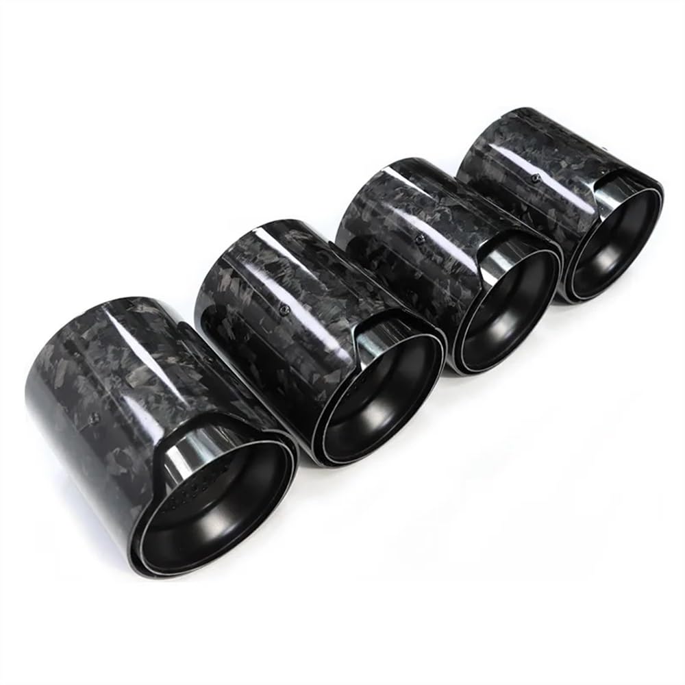 JMORCO Auto Auspuffblende Trim 4 PCS Für M2 Für M3 Für M4 Auspuffblende Für F80 Für F82 Für F83 Für F87 Tuning Carbon Faser Endrohr Edelstahl Schalldämpfer von JMORCO