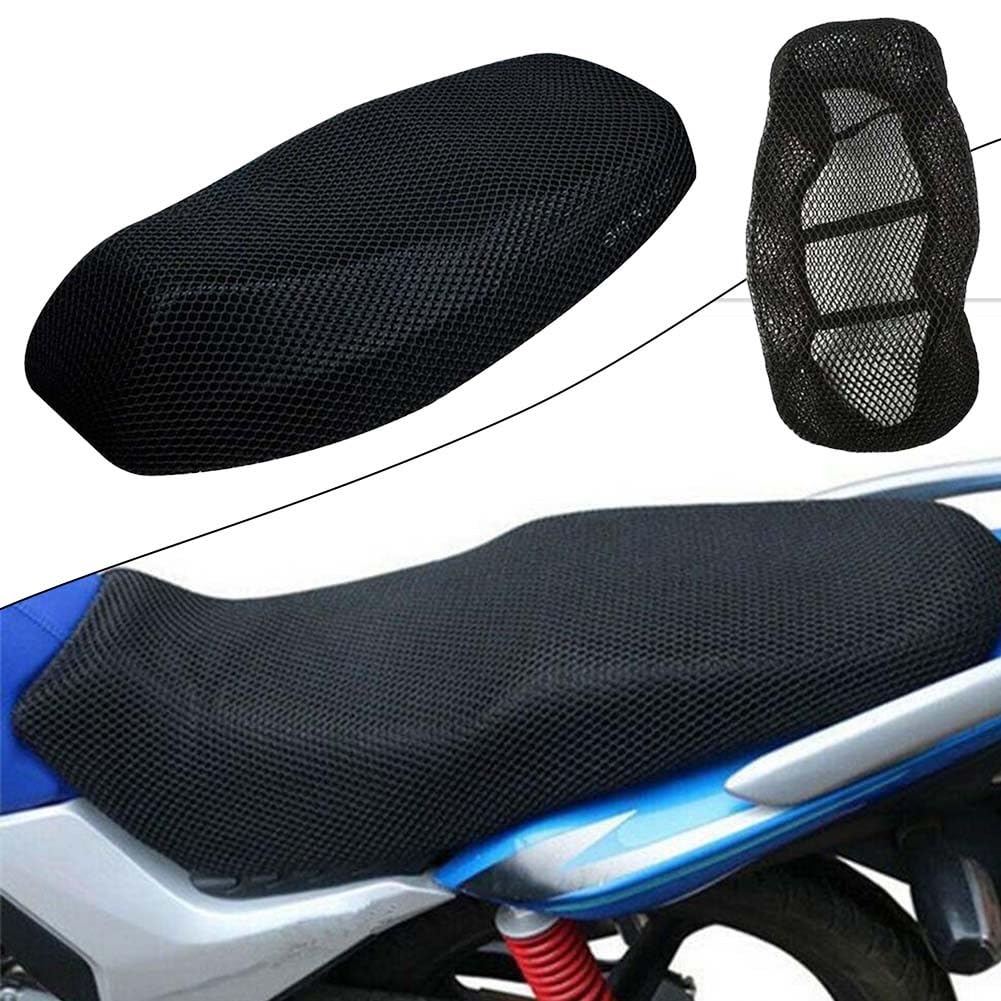 JMORCO Motorrad Sitzbezüge Motorrad Kissen Sitzbezug Mesh Protectorl Anti-Rutsch Kissen Mesh Net Anti-Skid Pad Mesh Sitzbezug Motorrad zubehör von JMORCO