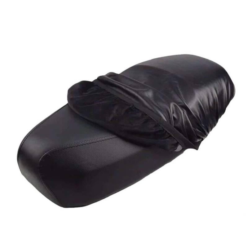 JMORCO Motorrad Sitzbezüge Universal Motorrad Sitzbezug Wasserdicht Sonnenschutz Motorrad Roller Kissen Leder Schwarz Schutz Abdeckung Zubehör von JMORCO