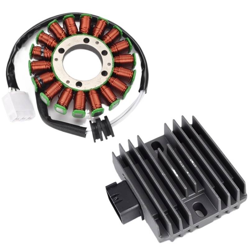 JMORCO Spannungsgleichrichter Für YA&MAHA YZF R6 2006-2016 2007 2008 2009 2010 2011 2012 2013 2014 2015 Motorrad Stator Spule + Regler Gleichrichter von JMORCO