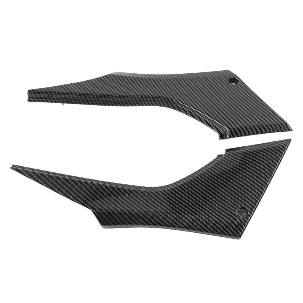 JMORCO Spoiler Flügel Motorrad Carbon Faser Muster Motorrad Seite Sitz Verkleidung Gugel Panel Für Ka&wasaki Für Ninja 300 EX300 2013-2017 von JMORCO