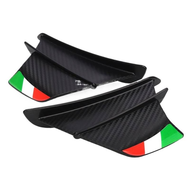 JMORCO Spoiler Flügel Motorrad Für Du&Cati 899 959 1198 1198S 1199 1299 Für Panigale V4 V4S V4R V2 Motorrad Winglet Aerodynamische Flügel Kit Spoiler von JMORCO