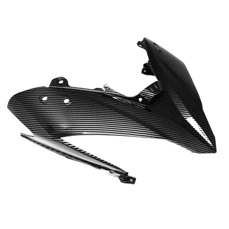 JMORCO Spoiler Flügel Motorrad Für Ka&wasaki Für Ninja 650 2017 2018 2019 2020 2021 2022 Carbon Faser Farbe Front Scheinwerfer Nase Mid Verkleidung von JMORCO