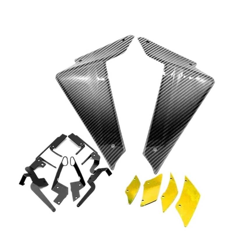 JMORCO Spoiler Flügel Motorrad Für MT-09 SP MT09 MT 09 2021-2023 Motorrad Sport Downforce Nackte Seite Spoiler Aerodynamische Wind Flügel Deflektor von JMORCO