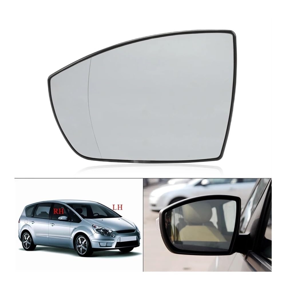 Spiegelglas Außenspiegel Glas Auto-Außentür-Rückspiegelgläser Für Ford Für S-MAX Für Galaxy 2006–2014, Für C-MAX Für KUGA Für Ecosport 2012–2018 von JMORCO
