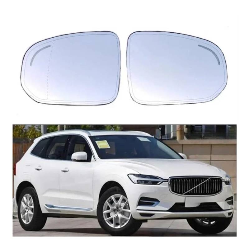 Spiegelglas Außenspiegel Glas Für Volvo Für XC60 2018 2019 2020-2023 Auto Außen Rückspiegel Objektiv Tür Flügel Rückspiegel Glas Mit Blind Spot von JMORCO
