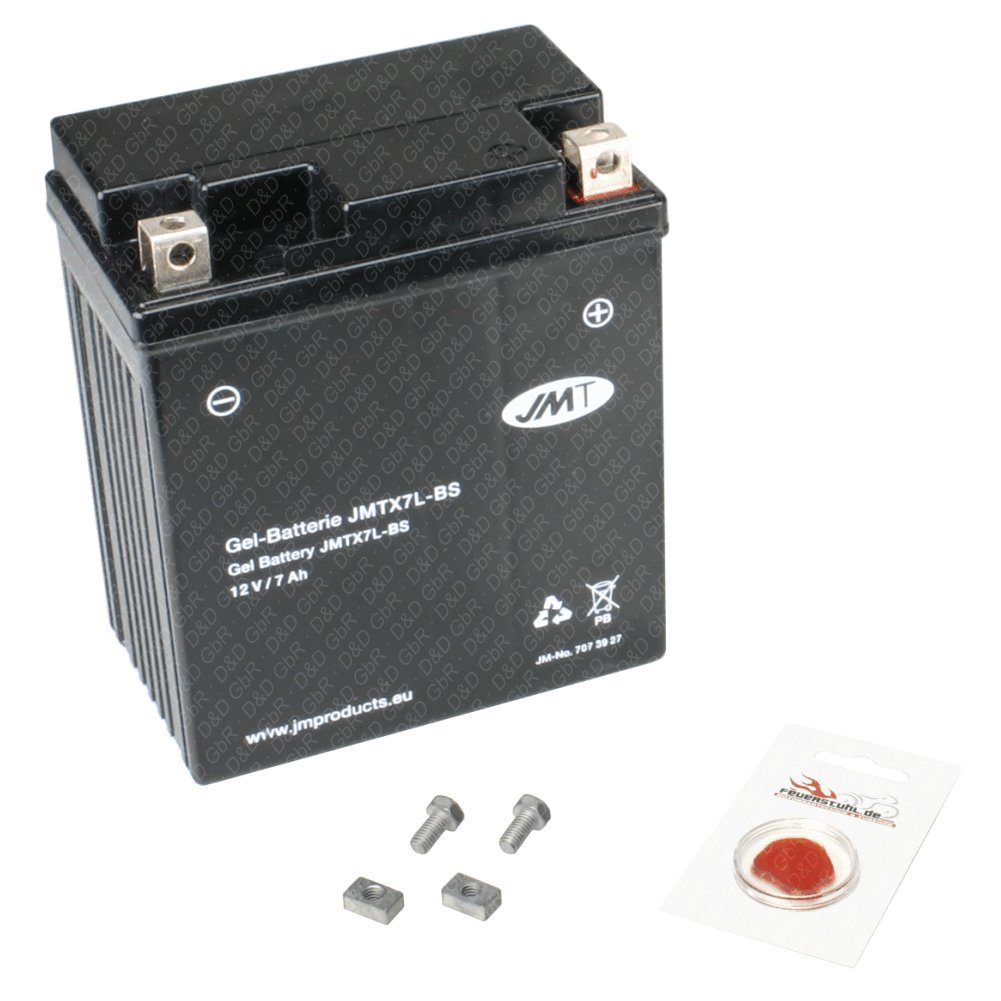 Gel-Batterie für Piaggio Liberty 125 3V 2014 (M73400), wartungsfrei, inkl. Pfand €7,50 von JMT