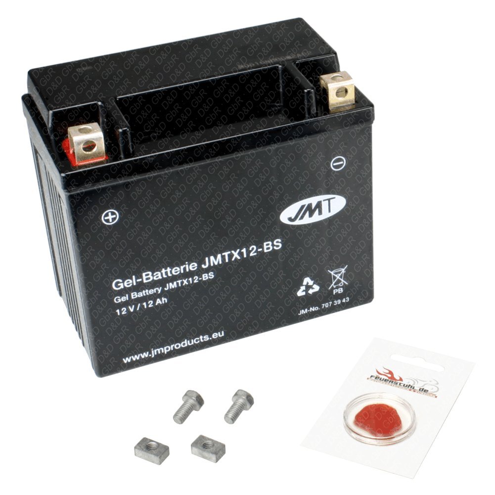 Gel-Batterie für Triumph Bonneville T100 865, 2011-2014 (986MF), wartungsfrei, inkl. Pfand €7,50 von JMT