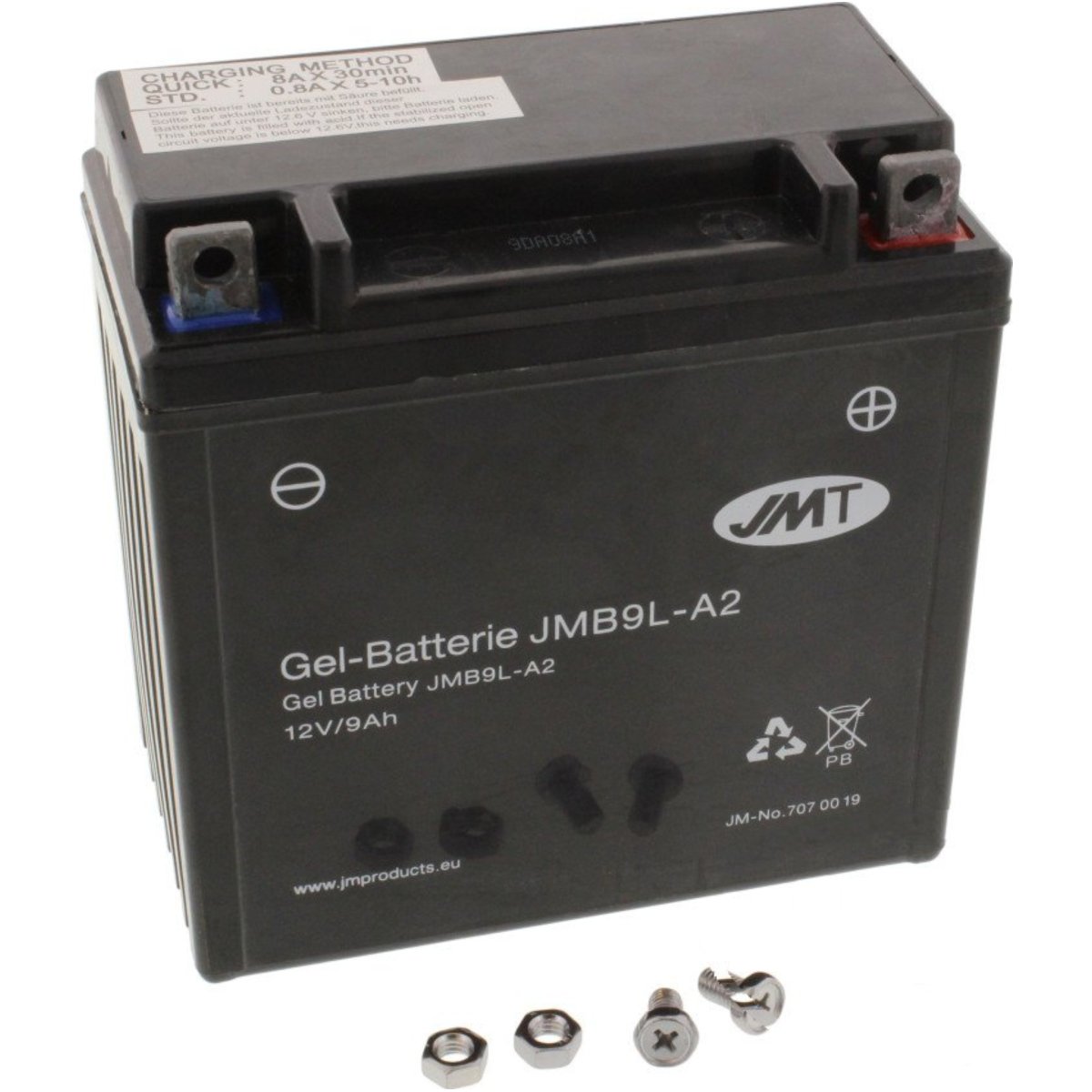 Jmt jmb9l-a2 (gel) motorradbatterie yb9l-a2 gel von JMT