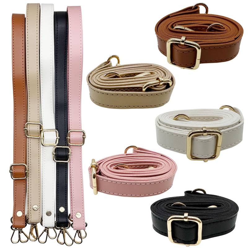 JMZLLRX 5 Farbe Schulterriemen Trageriemen, Tasche Schultergurte Gurt Riemen für Handtaschen, Verstellbare Ersatz Bag Strap Tragegurt Umhängegurt für Tasche Aktentasche Messenger Bag Satchel DIY von JMZLLRX