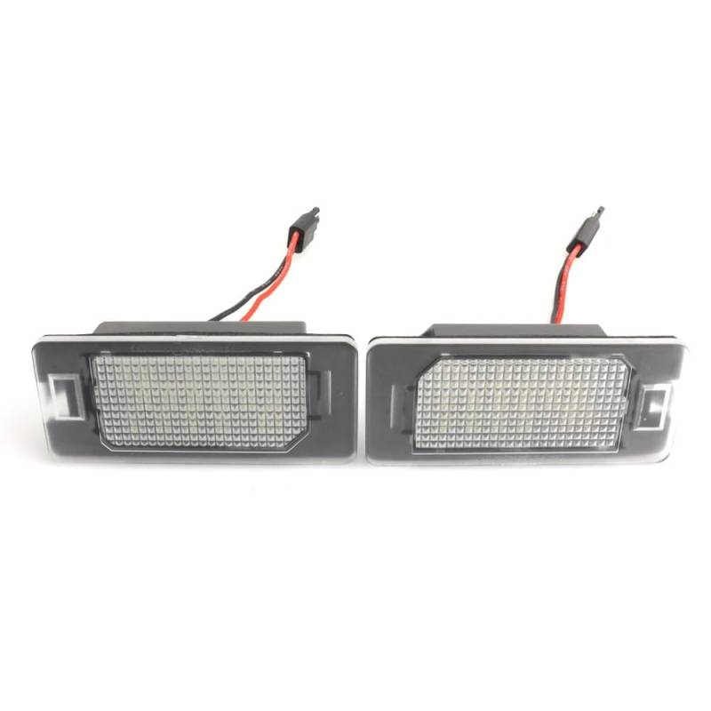 JNCGESW Für FIAT 500X 2014 2015 2016 2017 2018 2019,2PCs Weiß SMD Auto Hinten Led Kennzeichen Lichter Lampe von JNCGESW