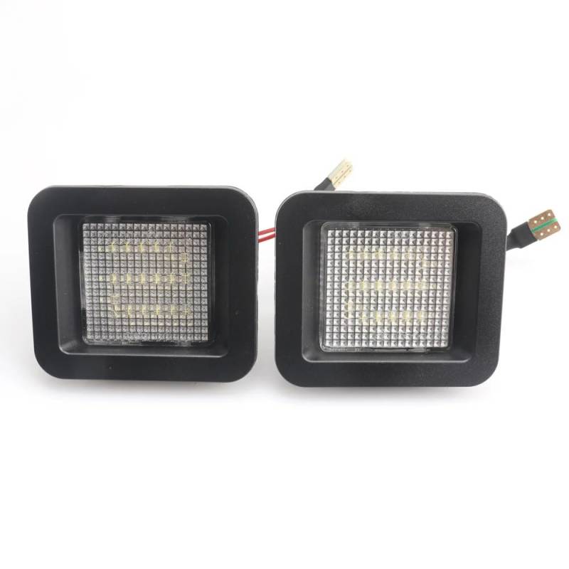 JNCGESW Für Ford F150 2015-2018,2PCS Auto Auto Canbus LED Kennzeichen Licht Kein Fehler Weiß Auto Zubehör von JNCGESW