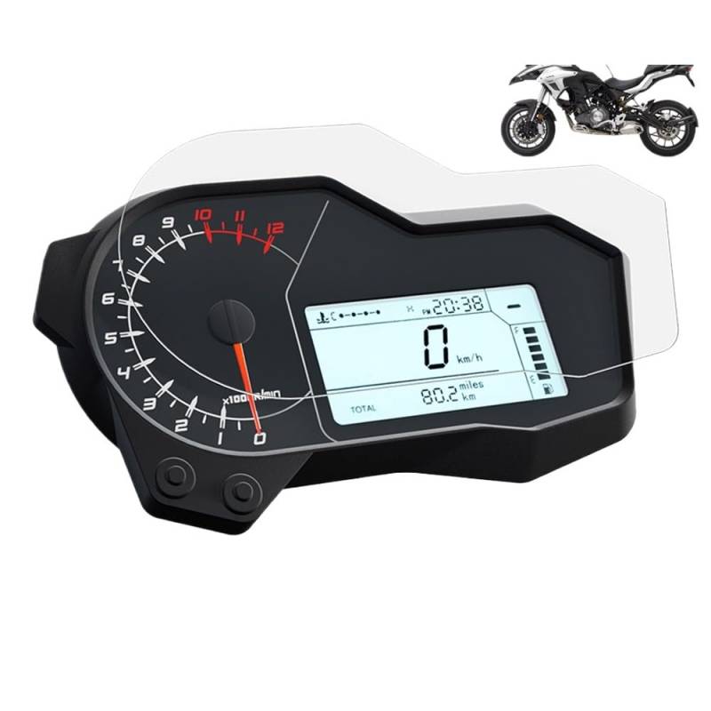 JNCGESW für Benelli TRK 502 502x,Tacho Displayschutzfolie für Tacho Cluster Kratzschutzfolie Instrumententafel Schutzfolie von JNCGESW