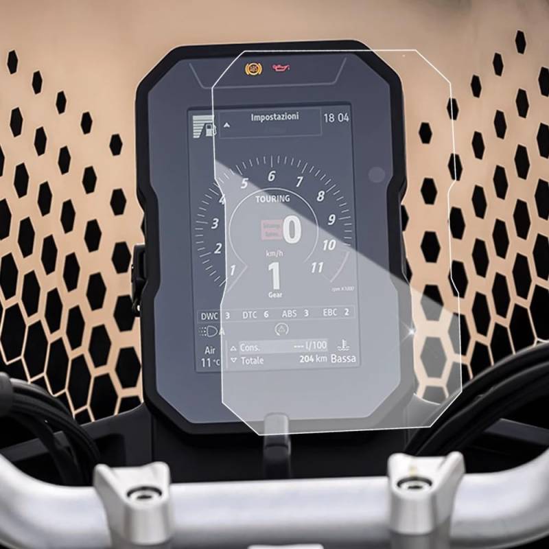 JNCGESW für Ducati Desert X 2022,Neu Motorrad Zubehör Scratch Cluster Screen-Dashboard Schutz Instrument Film von JNCGESW