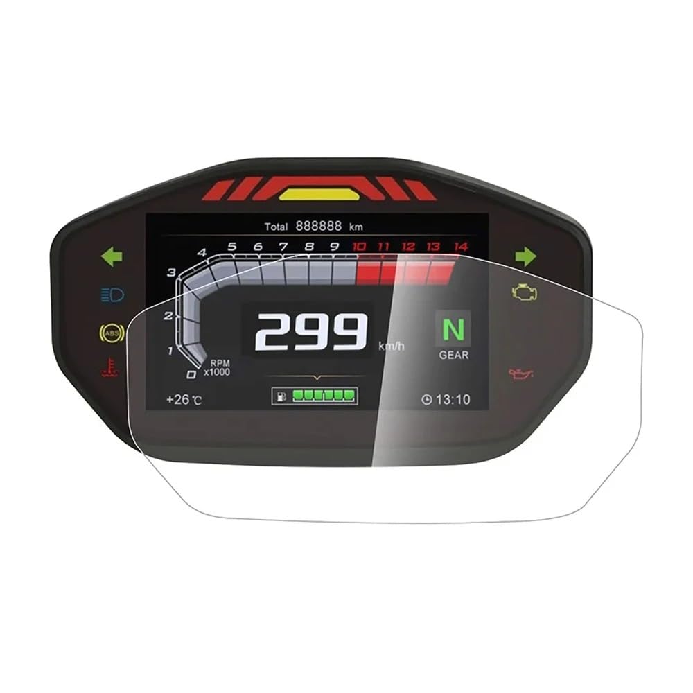 JNCGESW für Ducati Monster 821 797 796 937 1200 1200R 2014 -up,Kratzfester Cluster-Displayschutz, Panelfolie, Armaturenbrett-Displayschutz von JNCGESW