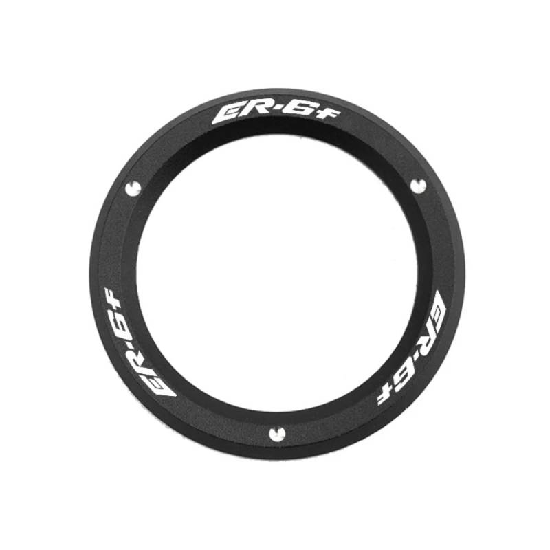 JNCGESW für Kawasaki ER6F ER 6F 2009-2021 (Black) Motorrad-Zündschalter-Abdeckring CNC-Zubehör von JNCGESW