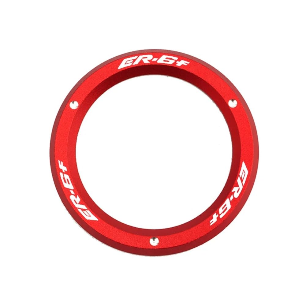 JNCGESW für Kawasaki ER6F ER 6F 2009-2021 (Red) Motorrad-Zündschalter-Abdeckring CNC-Zubehör von JNCGESW