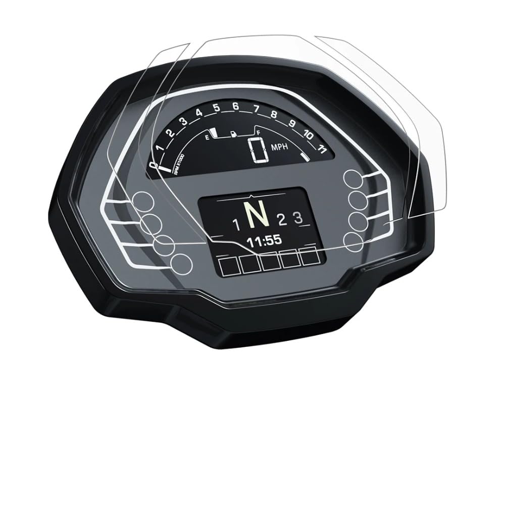 JNCGESW für Street Triple 765 R 2023 (R Model only),Zubehör Dashboard Displayschutzfolie Motorrad TFT LCD Instrumentenschutz von JNCGESW