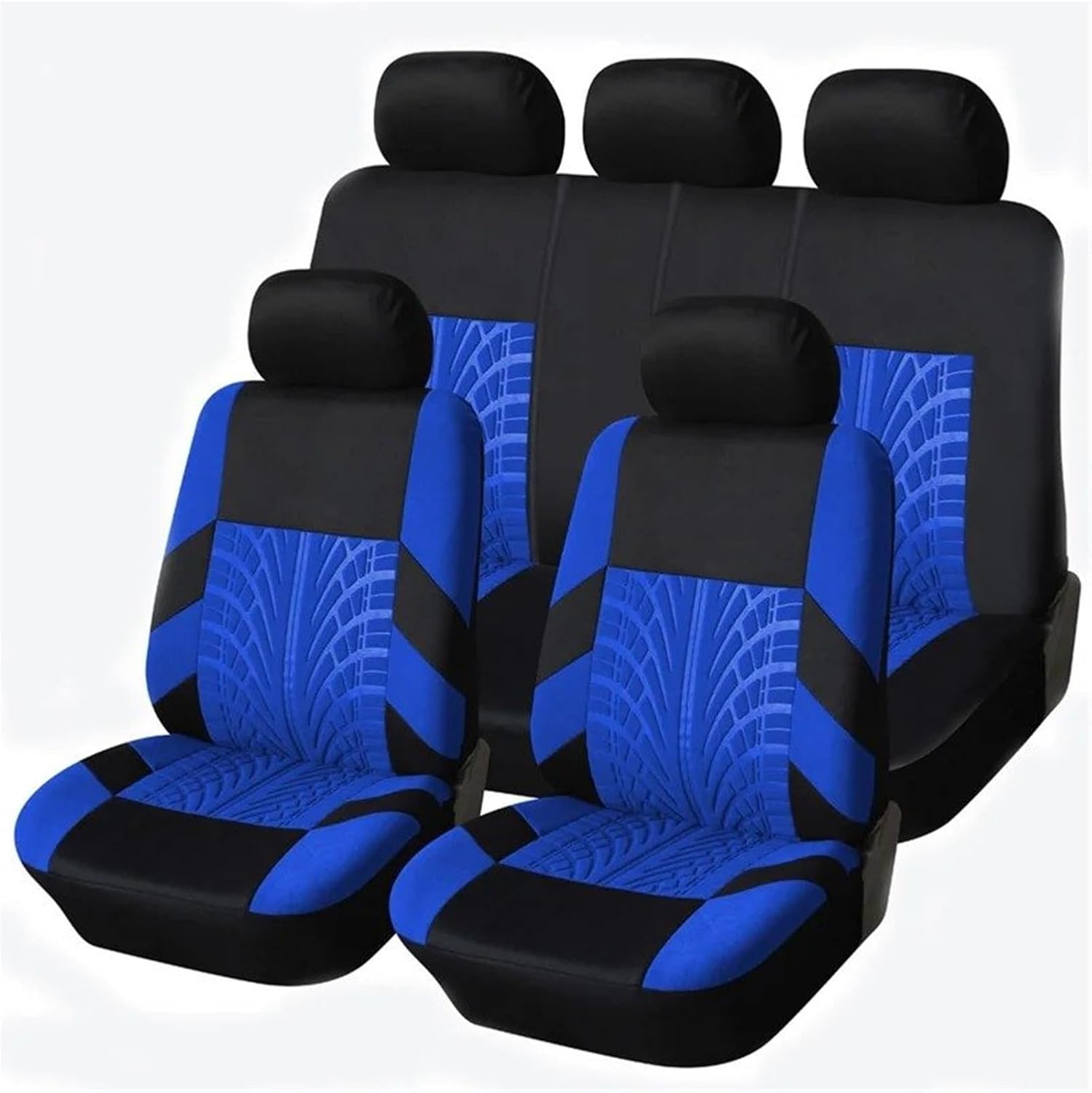 JNHGSHUAISDF Autositzbezug Autositzbezüge for FX37, Schutzbezug for vorne und hinten mit Airbag-Kompatibilität, Autositzbezüge, Sitzkissenschutz, Rot/F(Blue/C) von JNHGSHUAISDF