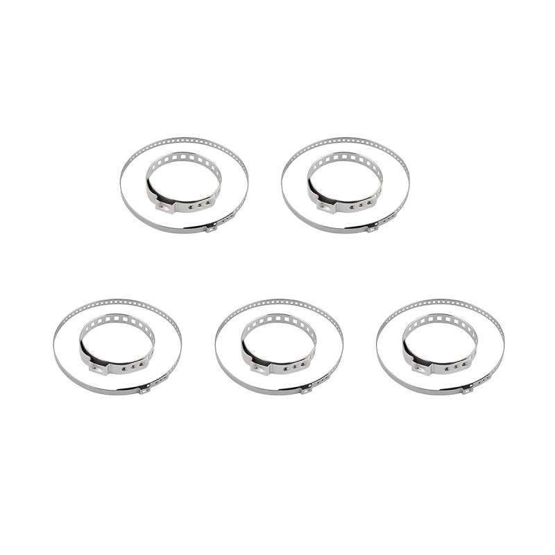 JNNJ 10 Stück Schlauchschellen Edelstahl CV Set, 31.75 mm bis 127 mm Klemmschelle Ohrschelle, Rohrschellen Hose Clamp Klemmschellen Antriebswelle Gelenkschelle Crimp Kit von JNNJ