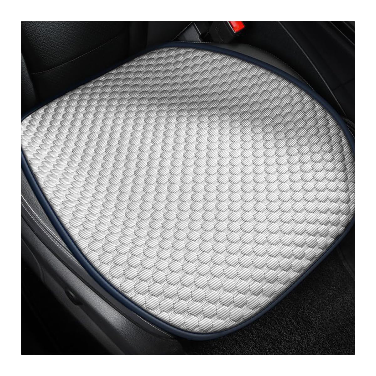 JNNJ 2 Stück Sitzkissen Auto Vordersitze, Auto Sitzauflage Sitzkissen Sitzbezüge Avec Fond Antidérapant, Anti Rutsch Autositzschoner, Für Auto Vordersitz(Beige) von JNNJ