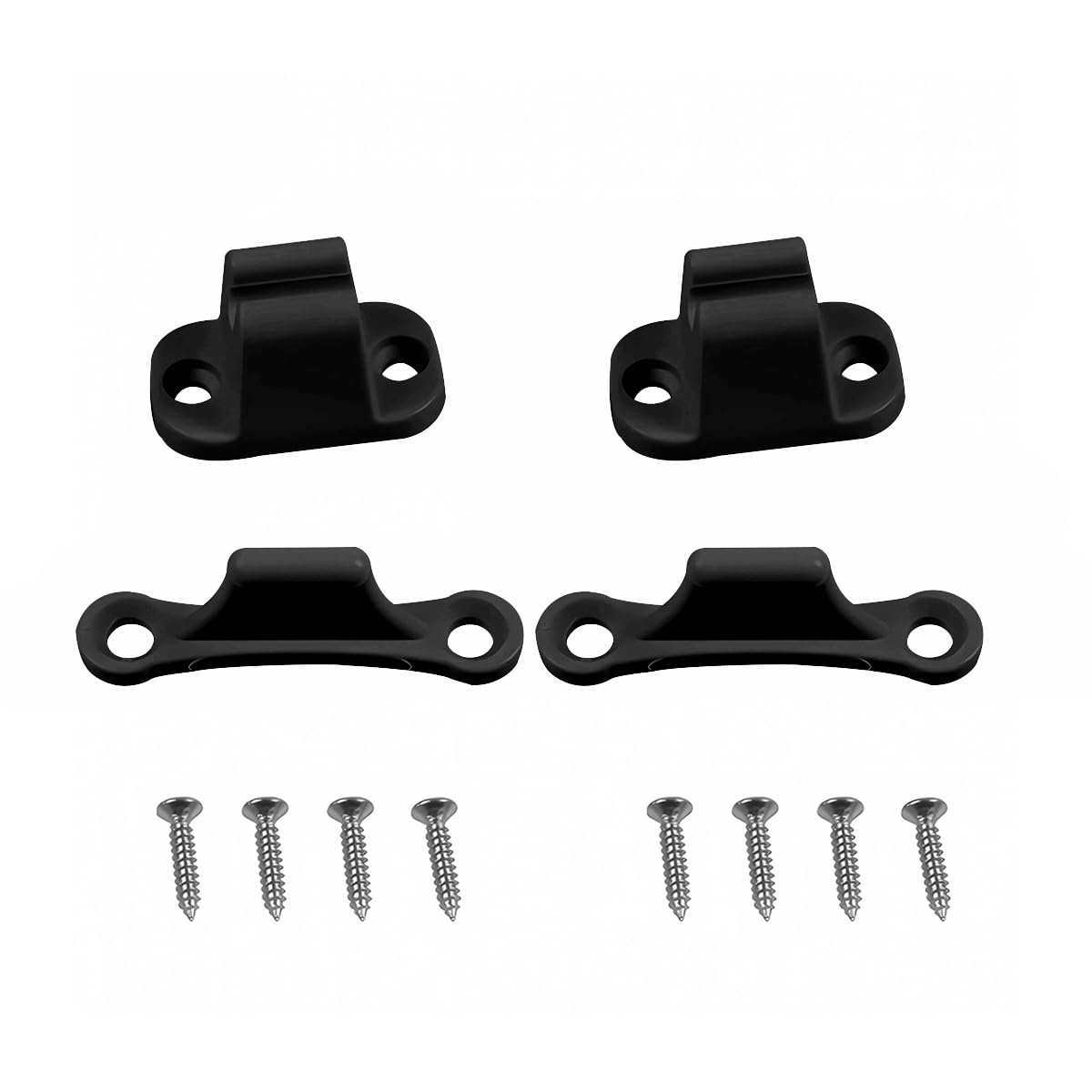 JNNJ 2 Stück Türstopper Türhalterung Clip Kit, Türfeststeller Wohnwagen Türhalter, Kunststoff Türfeststeller Für Wohnwagen Und Wohnmobil, Zubehör Wohnmobil(Schwarz) von JNNJ