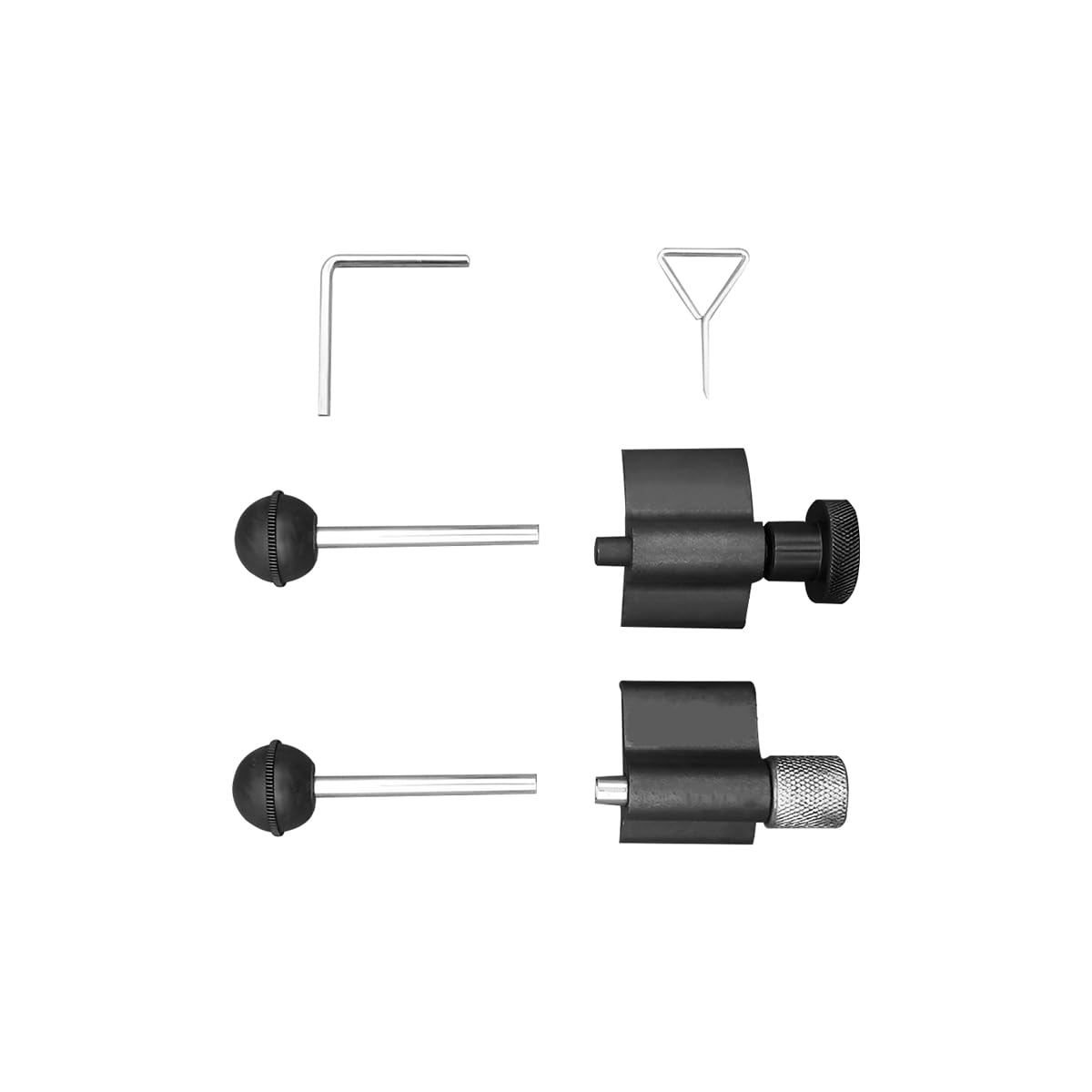 JNNJ 6 Stück Timing Kurbel Und Nocken Locking Tool, Motorsteuerungswerkzeugsatz Stahl Diesel-Zahnriemenverriegelungssatz, Stahlwerkzeugsatz Mit Nockenwellenverriegelungswerkzeugsatz von JNNJ