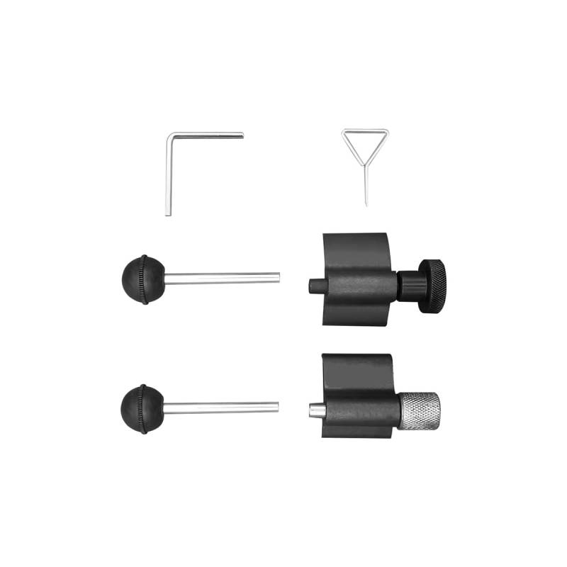 JNNJ 6 Stück Timing Kurbel Und Nocken Locking Tool, Motorsteuerungswerkzeugsatz Stahl Diesel-Zahnriemenverriegelungssatz, Stahlwerkzeugsatz Mit Nockenwellenverriegelungswerkzeugsatz von JNNJ