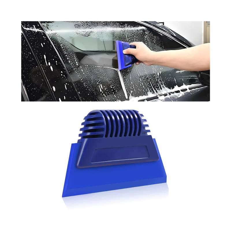 JNNJ Autofolie Fensterfolie Lackschutzfolie Tönungsfolie Rakels, Soft Gummi Rakel Fensterabzieher für Autofolie Installation, Auto Vinyl Werkzeug Kit Autofolie(Blau) von JNNJ