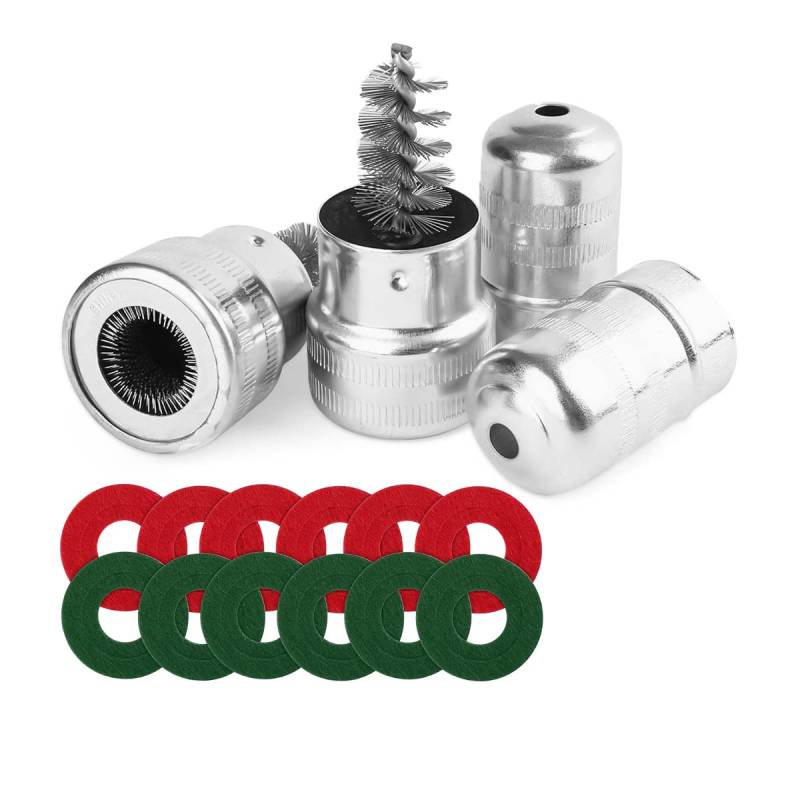 JNNJ Batteriepol-Reinigungsbürste, Autobatterie Polreiniger, Schmutz- und Korrosionsbürste, Handreinigungswerkzeug mit Edelstahl Borsten für Auto Marine Batterie von JNNJ
