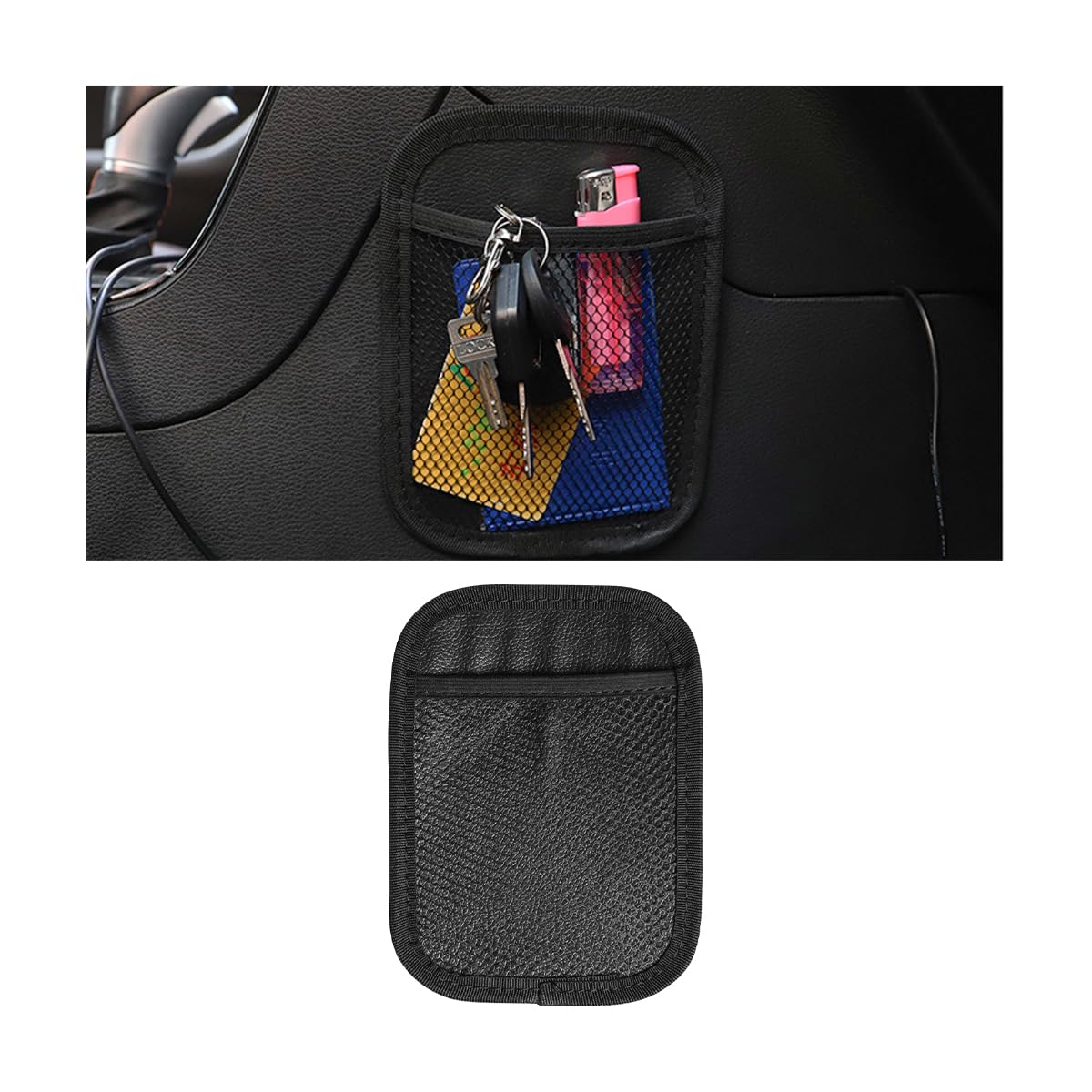 JNNJ Wohnmobil Handytasche Netz, Autositz Selbstklebend Ablagenetz, Auto Elastisches Aufbewahrungsnetz, Auto Innenräume Mini Aufbewahrungs Oxford Netztasche(Klein) von JNNJ