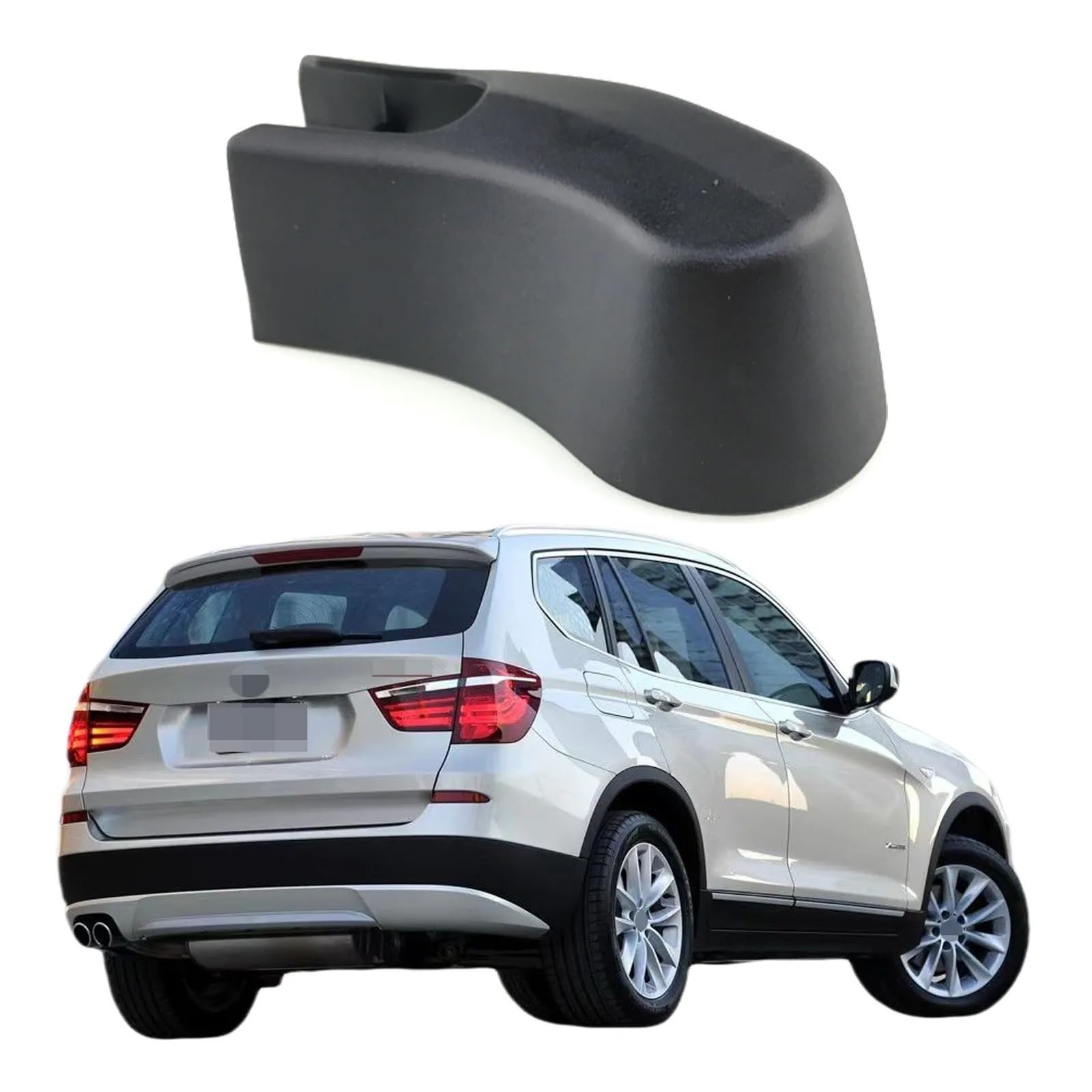 Abdeckkappe for Heckscheiben-Scheibenwaschanlage, Wischerarmmutter, for BMW, for X3 F25 2011–2017, 61627161030, Autozubehör Wischerarm-Abdeckkappe von JOBOUND