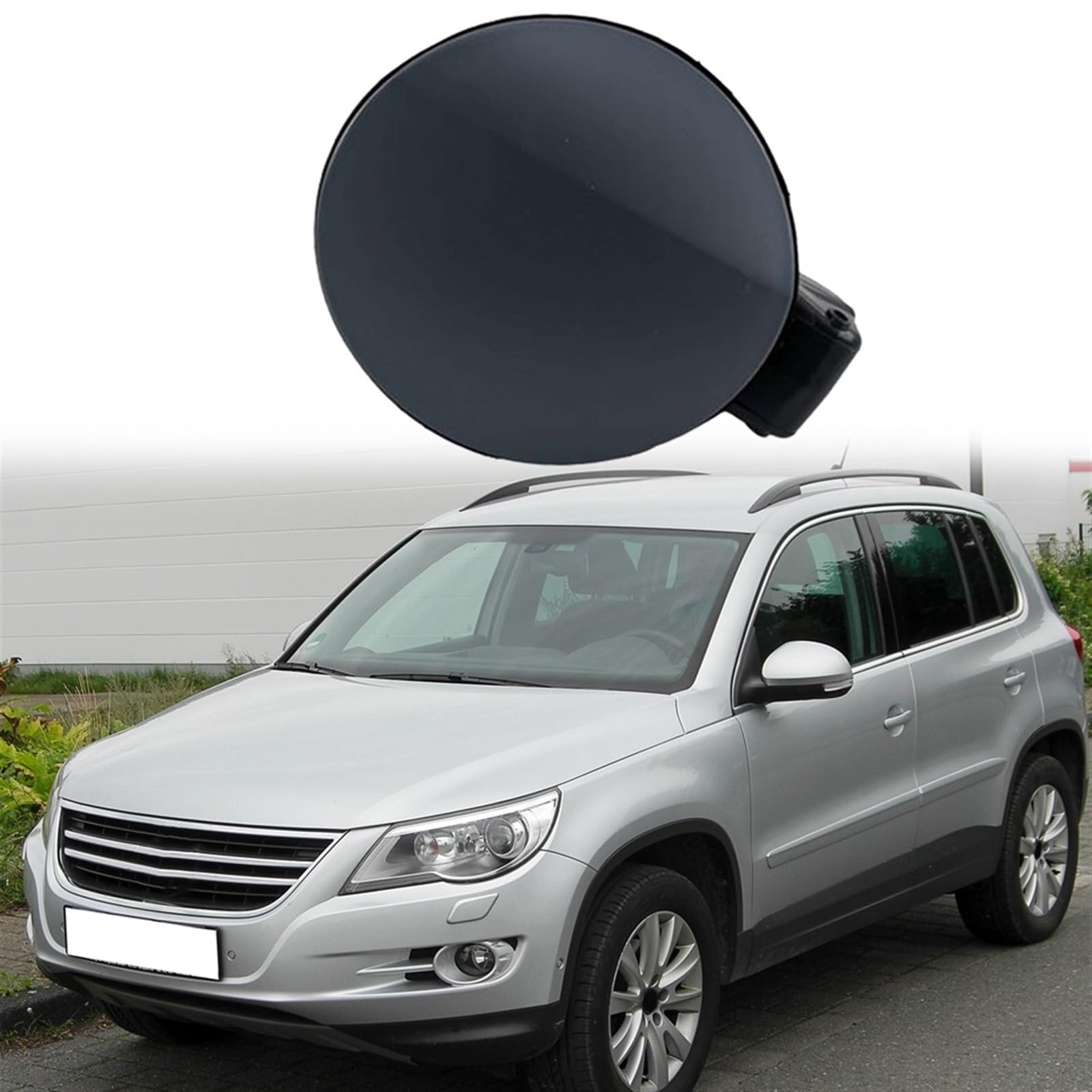 JOBOUND 5N7809857 Auto Externe Kraftstofftank-Einfüllklappe Abdeckkappe Passend for VW Passat B6 Tiguan 2010–2017 Tankdeckel von JOBOUND