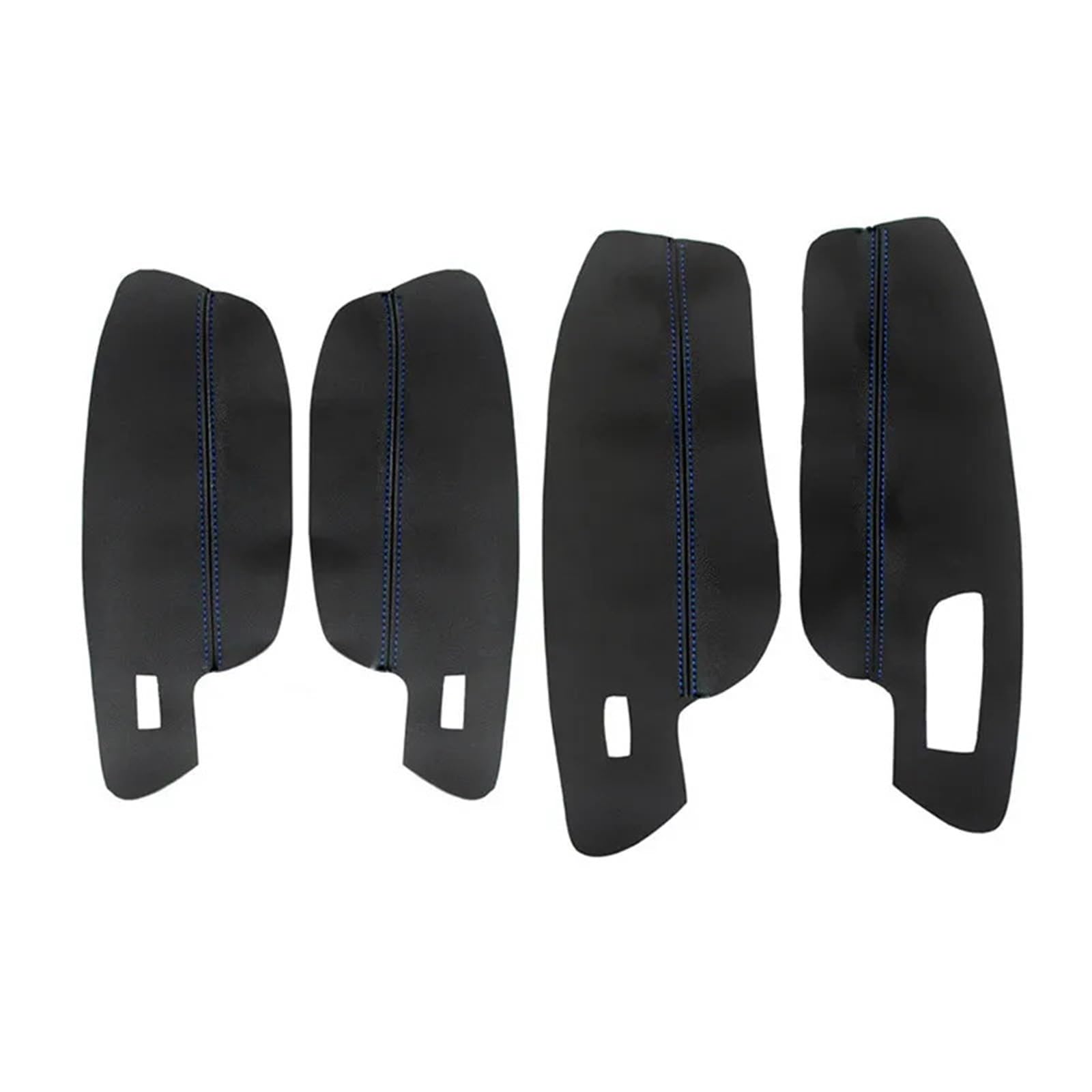 Türverkleidungs-Armlehnenabdeckung 4 stücke for VW for Golf 7 MK7 2014 2015 2016 2017 2018 Auto Innen Tür Griff Armlehne Panel mikrofaser Leder Abdeckung Schutz Trim (Size : LHD Black-Blue line) von JOBOUND