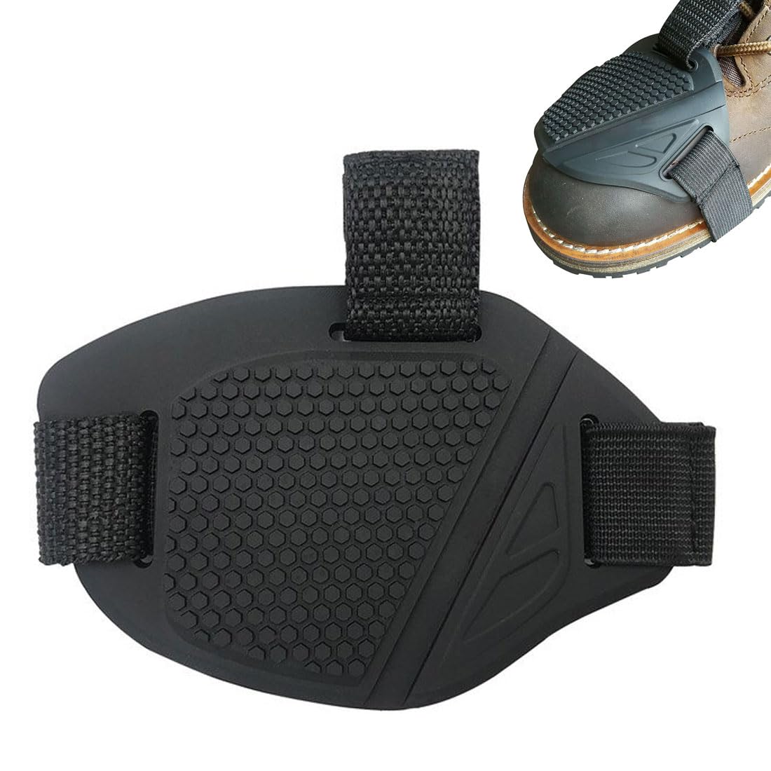 JOCXZI 1 stück Motorrad Gangschaltung Pad- Motorrad Schuhschutz, Motorrad Schuhabdeckung, Motorrad Gangschaltung Pad, Motorrad Schuhe Schaltschutz,Motorrad Shift Cover für Schuhe Stiefel Protector von JOCXZI