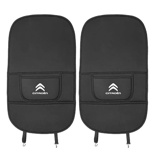 JOEBO 2 x Autositz-Rücksitzpolster für Citroen C1 C2 C3 C3-XR C4 C4 X C5 C5 Aircross C5 C6 C8 CX DS DS3 DS4 DS5 e-Mehari, groß, 2 Stück von JOEBO