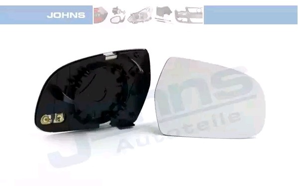 JOHNS Außenspiegelglas AUDI 13 12 38-89 8K0857536F Spiegelglas,Spiegelglas, Außenspiegel von JOHNS