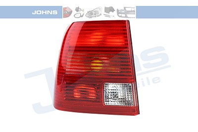 Johns Heckleuchte, rot/weiß, ohne Lampenträger [Hersteller-Nr. 954887-1] für VW von JOHNS