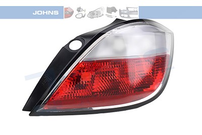 Johns Heckleuchte rot, Blinker weiß, ohne Lampenträger [Hersteller-Nr. 550988-1] für Opel von JOHNS