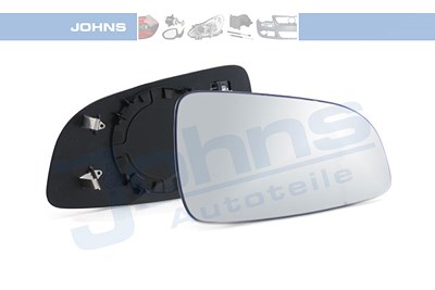 Johns Spiegelglas,Außenspiegel rechts (Beifahrerseite) [Hersteller-Nr. 550938-81] für Opel von JOHNS