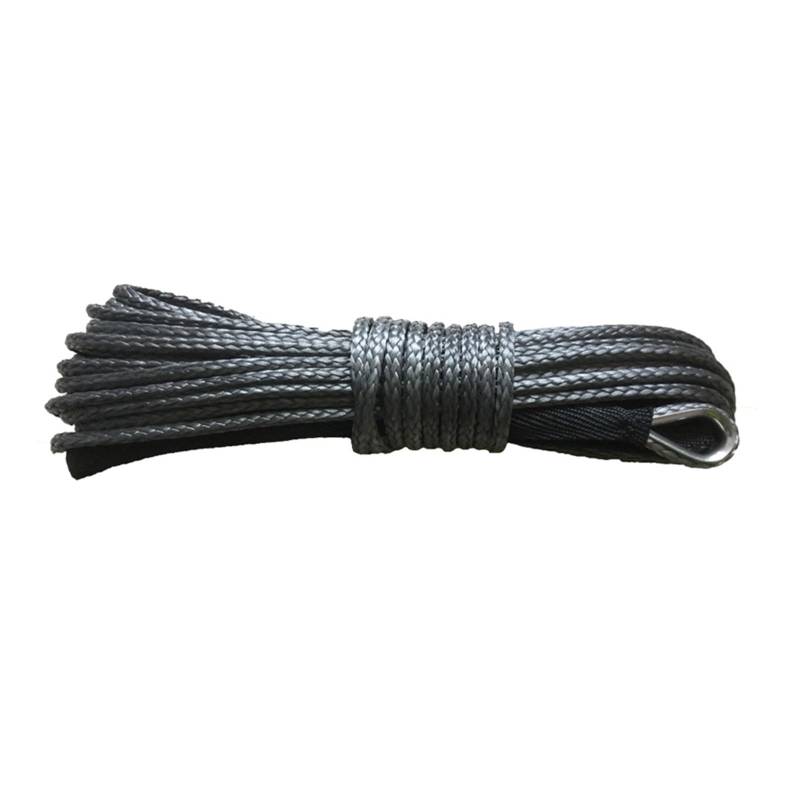 Seilwinde Windenseil, 4 mm x 30 m Synthetisches UHMWPE-Windenseil, Kabel, Leine, mit Kausche und Hülse for die Bergung von Allradfahrzeugen,für ATV UTV SUV LKW Boot Offroad von JOJIDE