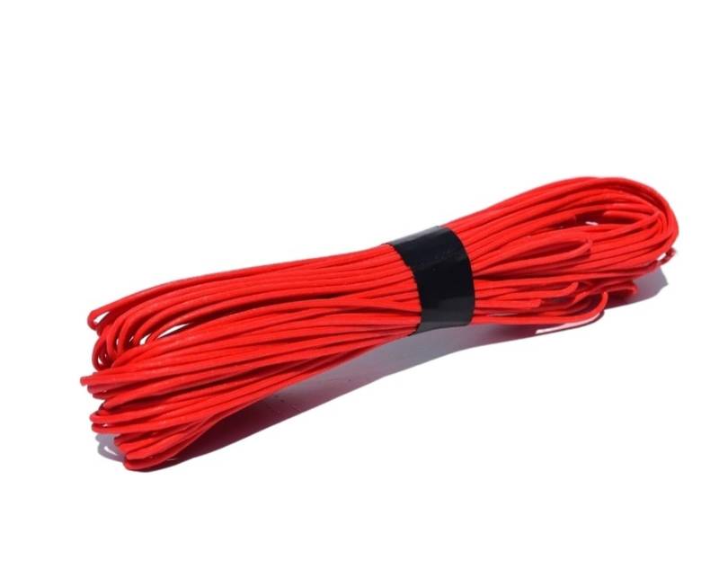 Seilwinde Windenseil, Windenleine, rot 1,5 mm x 20 m, Spectra Line UHMWPE-Kern mit UHMWPE-Mantel, synthetische Windenseilleine,für ATV UTV SUV LKW Boot Offroad von JOJIDE