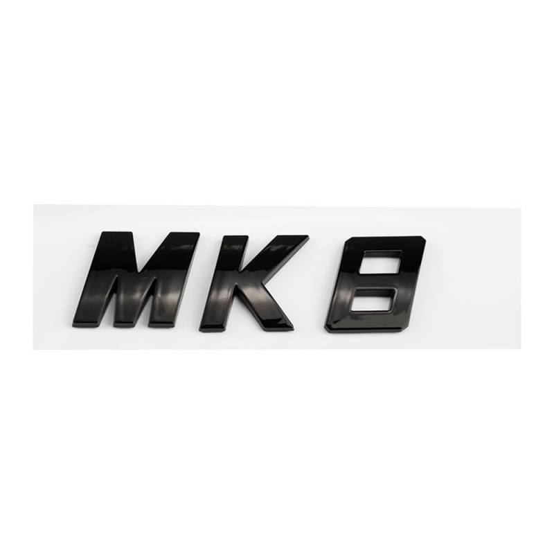 Auto ABS MK5 MK6 MK8 MK7 MK7.5 Kofferraum-Logo-Aufkleber Emblem Abzeichen Aufkleber für Golf Polo 5 6 7 8 Dekoration Zubehör (J) von JOJTETTY