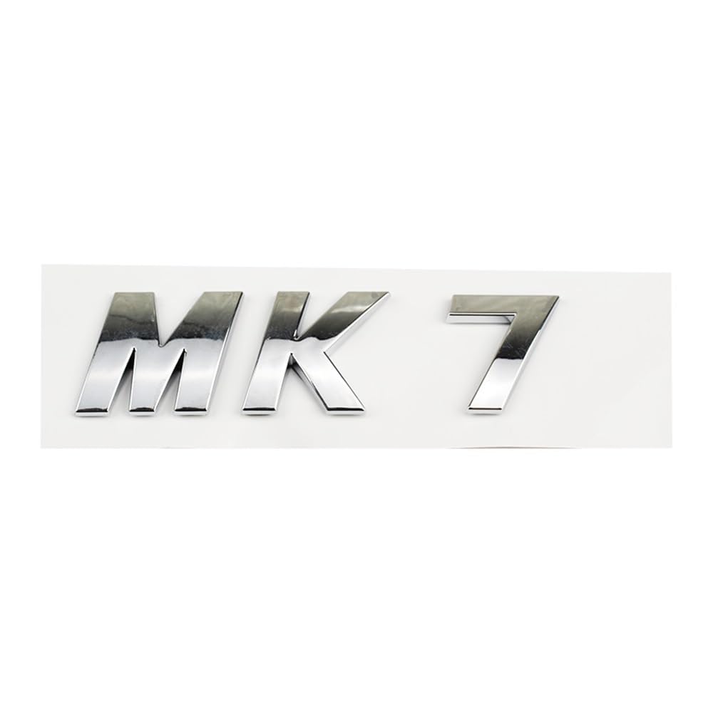 Auto ABS MK5 MK6 MK8 MK7 MK7.5 Kofferraum Logo Aufkleber Emblem Badge Decals für Golf Polo 5 6 7 8 Dekoration Zubehör (F) von JOJTETTY