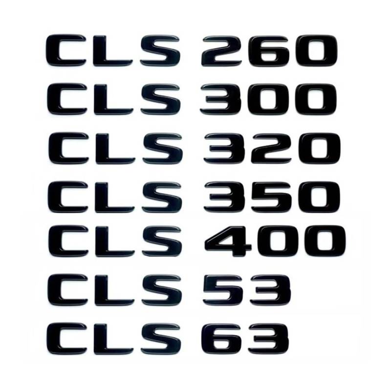 Auto Gepäckraum Wort Logo Abzeichen Aufkleber für CLS CLS53 CLS63 CLS250 CLS300 CLS350 CLS450 C257 W218 W219 (Chrom, CLS260) von JOJTETTY