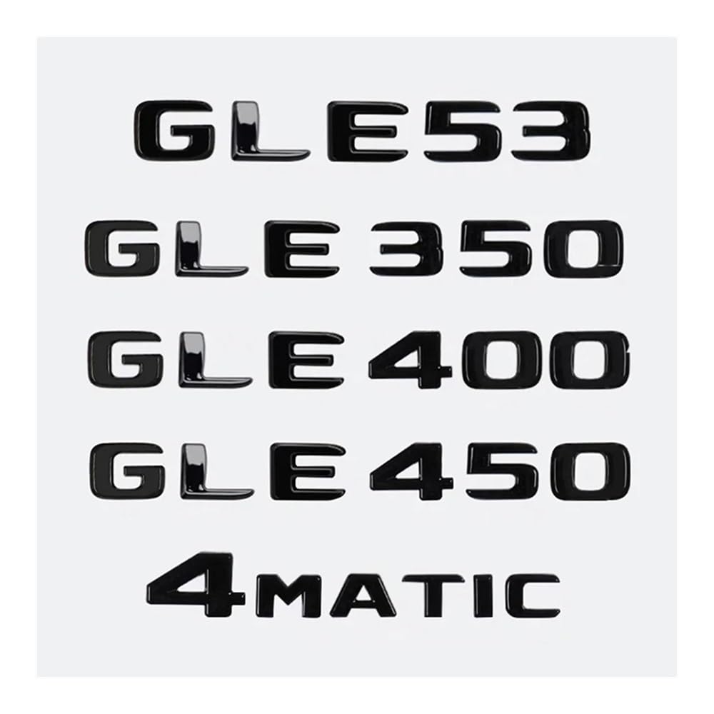 Auto-Kofferraum-Logo, Emblem, Aufkleber für GLE53, GLE63, GLE250, GLE300, GLE300d, GLE350, GLE450, W167, C167 (Chrom, GLE300) von JOJTETTY