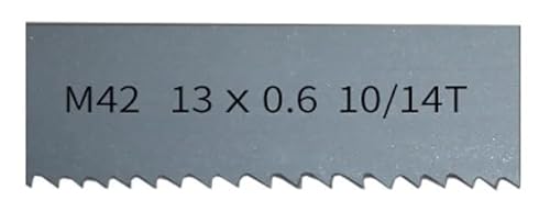 JOLGRDWS 1 stücke 1440mm 13mm 0,65mm 10/14T TPI Bandsägeblatt 1440mm Bi Metall M42 HSS Band Sägeblatt(10-14 TPI) von JOLGRDWS