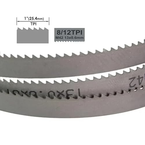 JOLGRDWS 4 Stück 1140 mm 13 0,65 mm 8/12 TPI 10/14 TPI 14/18 TPI M42 Bi-Metall-Bandsägeblätter 1140 Bi-Metall-Bandsägeblätter(14-18T) von JOLGRDWS