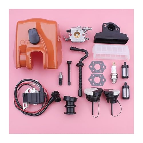 Luftfilterabdeckung Basis W Zündspule Vergaser Kit for Stihl MS250 MS230 MS210 Kettensäge 11231401902 1123 358 7701 Heizöldeckel von JOLGRDWS